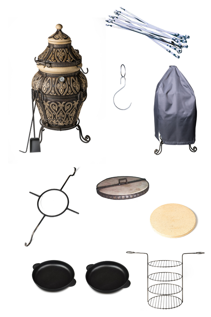 Tandoor Asian Clay Oven Full Set