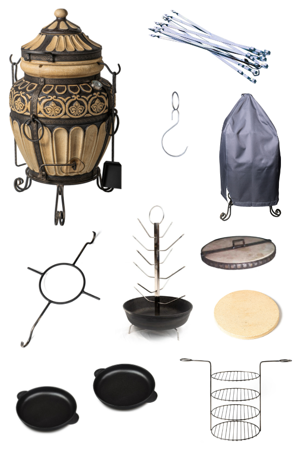 Tandoor Greece Clay Oven Full Set