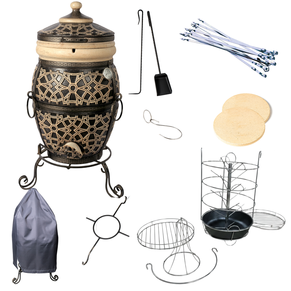 Tandoor Marrakesh Clay Oven Full Set New Lid Opening