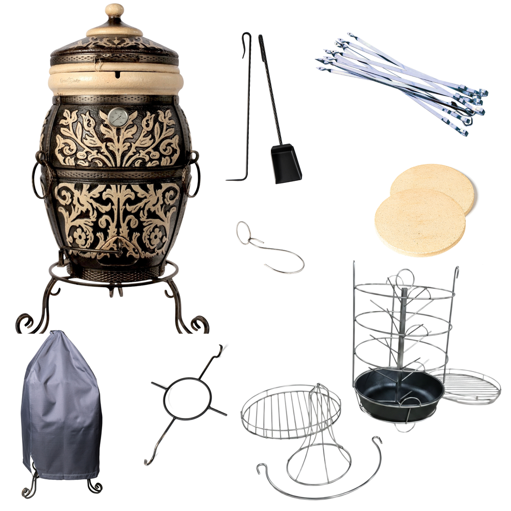 Tandoor Prague Clay Oven Full Set New Lid Opening