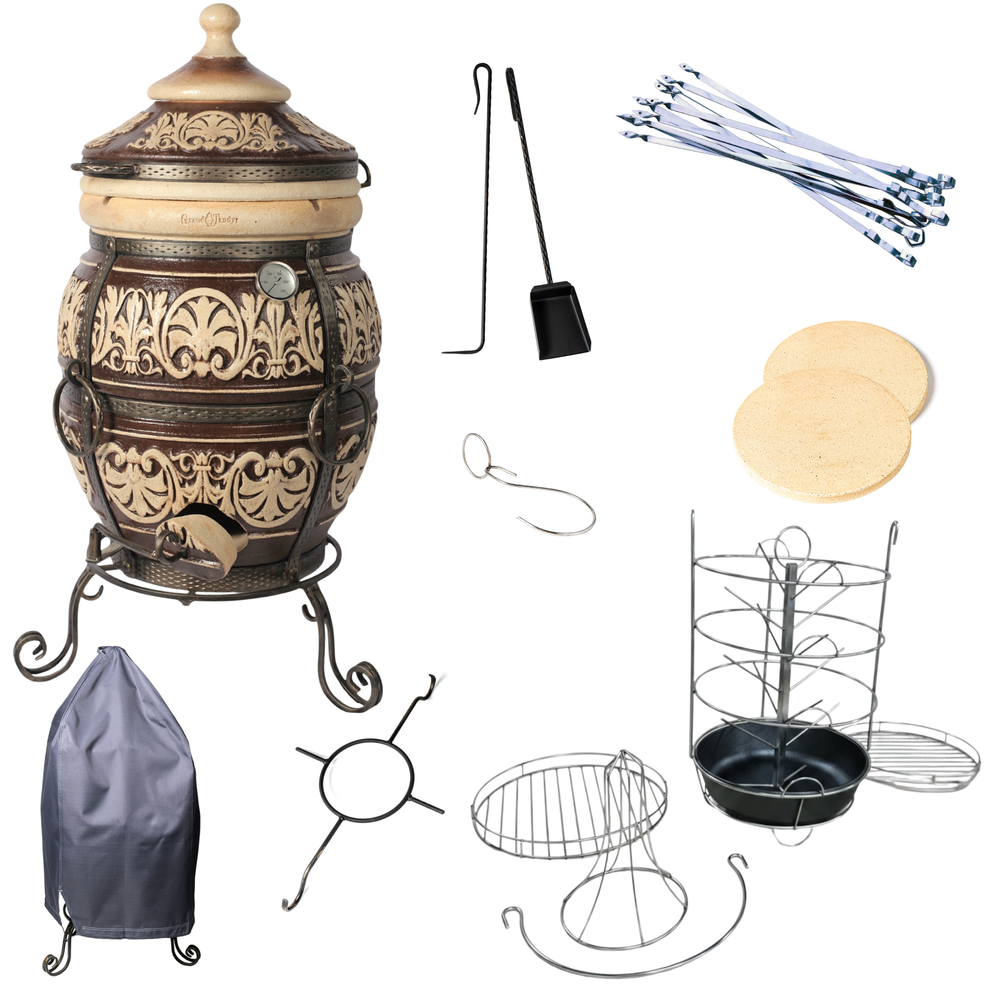 Tandoor Turin Clay Oven Full Set New Lid Opening